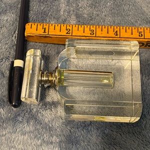 Vintage Lead Crystal Perfume Bottle with dauber preowned